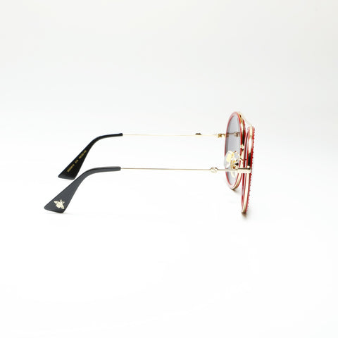 GUCCI Strass-Sonnenbrille Rot WS23832