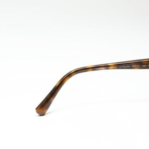 CHANEL No. 6 2000-2002 COCO Mark sunglasses Brown WS23834