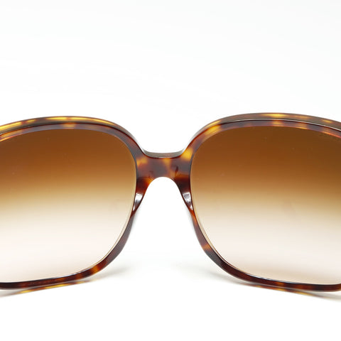 CHANEL No. 6 2000-2002 COCO Mark sunglasses Brown WS23834