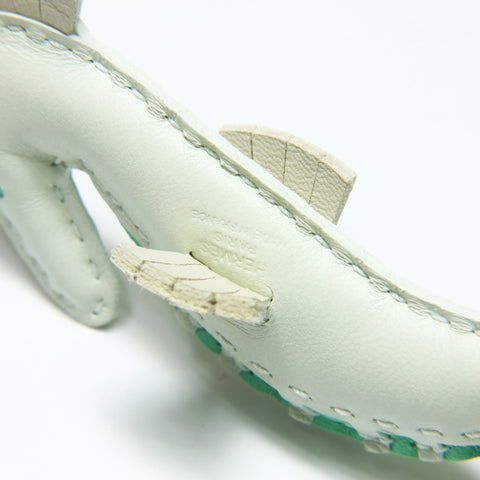 HERMES Petite Ash Seahorse Charm key ring green WS23837