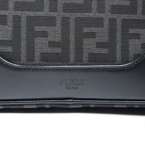 FENDI canvas Shoulder Bag black WS23839