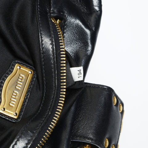 Miu Miu Materasse leather Handbag black WS23840