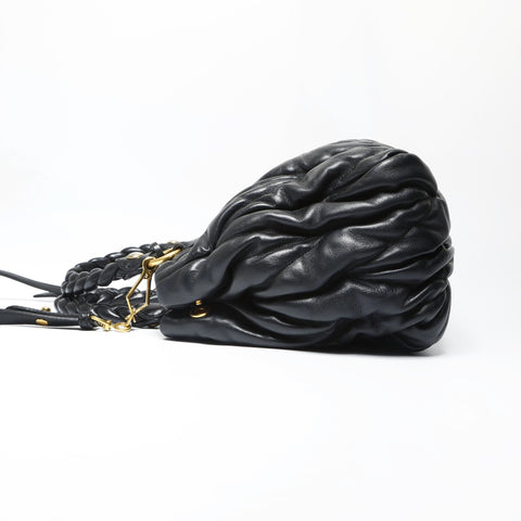 Miu Miu Materasse leather Handbag black WS23840