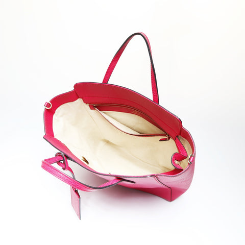 GUCCI Leather Swing Tote Bag pink WS23842