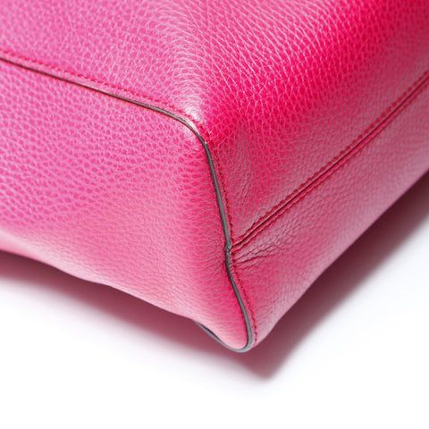 GUCCI Leather Swing Tote Bag pink WS23842