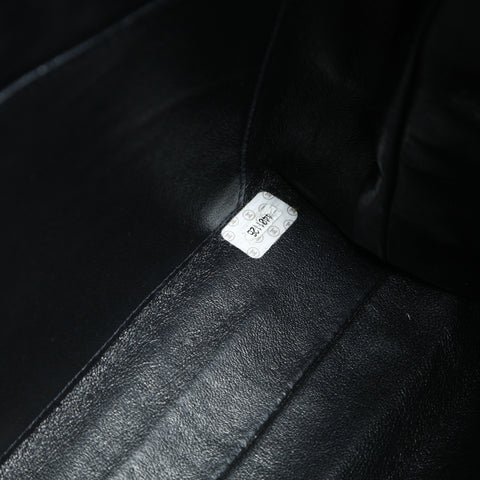 CHANEL No. 4 1996-1997 Lambskin Matelasse Tote Bag Shoulder Bag black WS23845