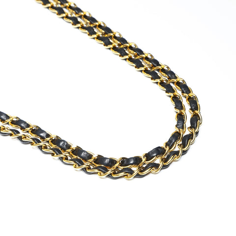 CHANEL No. 4 1996-1997 Lambskin Matelasse Tote Bag Shoulder Bag black WS23845