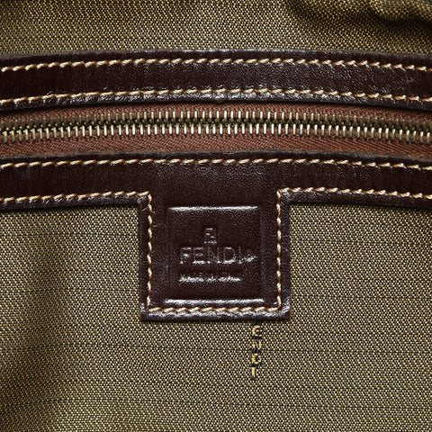 FENDI Zucca Canvas 2way Handbag Brown WS23847