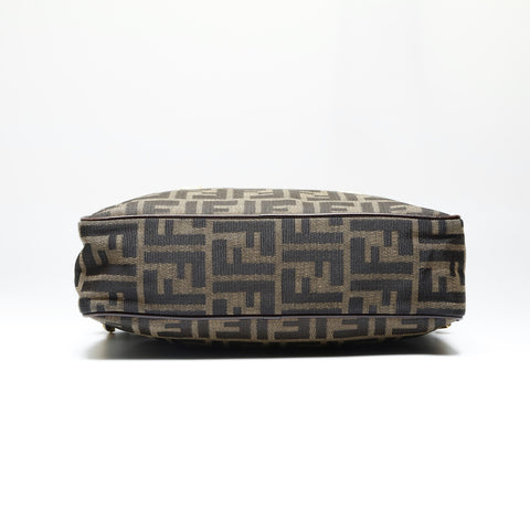 FENDI Zucca Canvas 2way Handbag Brown WS23847