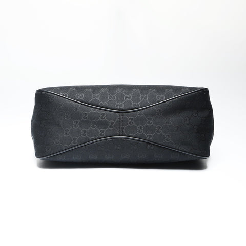 GUCCI GG canvas one belt hobo Handbag black WS23851