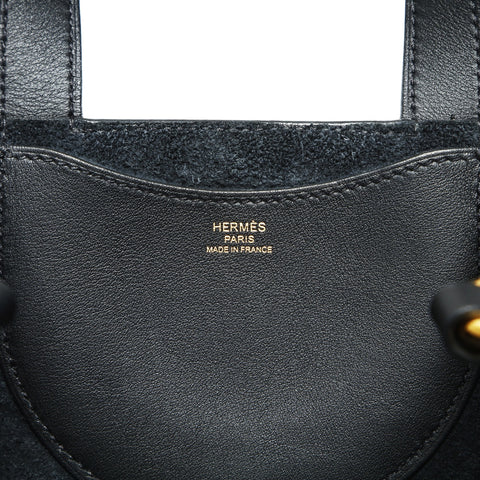 HERMES U-Stempel 2022 In the Loop 18 Handtasche schwarz WS23852