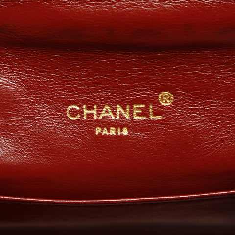 CHANEL No. 8 2003-2004 Lambskin Mini Flap Matelasse Shoulder Bag black WS23854