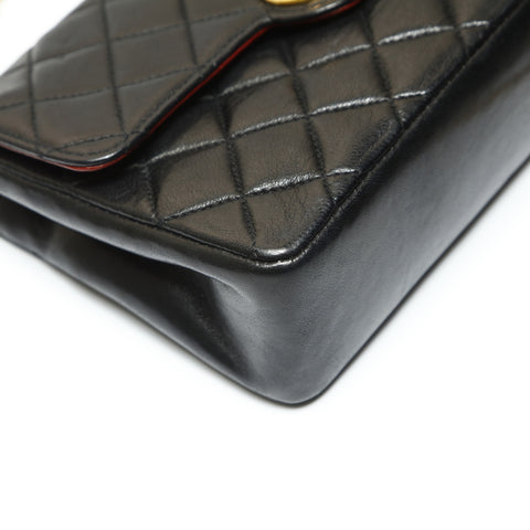 CHANEL No. 8 2003-2004 Lambskin Mini Flap Matelasse Shoulder Bag black WS23854