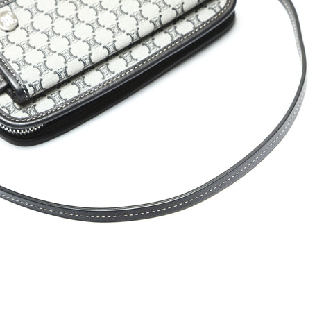 CELINE macadam canvas Handbag gray WS23855