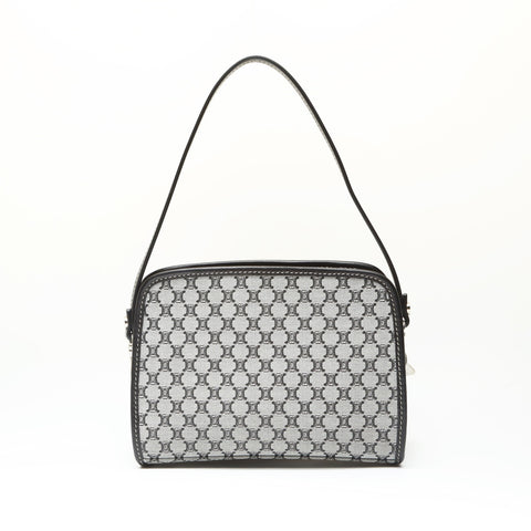 CELINE macadam canvas Handbag gray WS23855