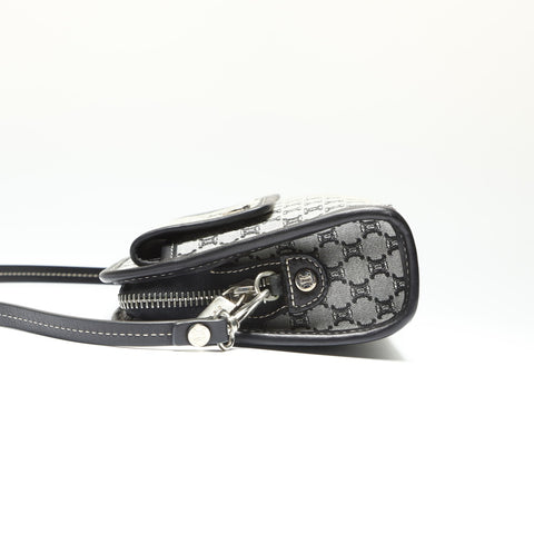 CELINE macadam canvas Handbag gray WS23855