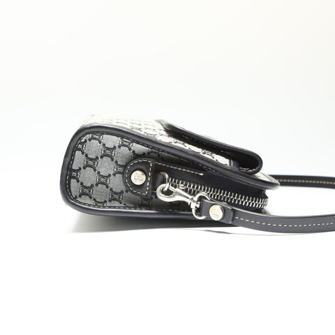 CELINE macadam canvas Handbag gray WS23855