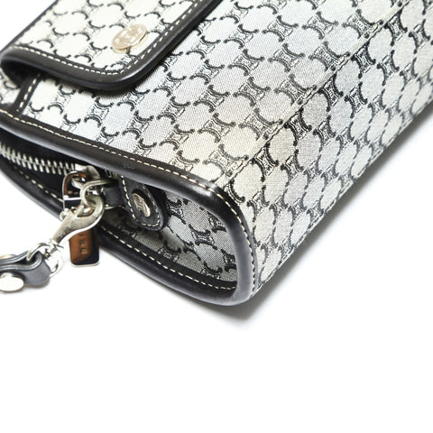 CELINE macadam canvas Handbag gray WS23855