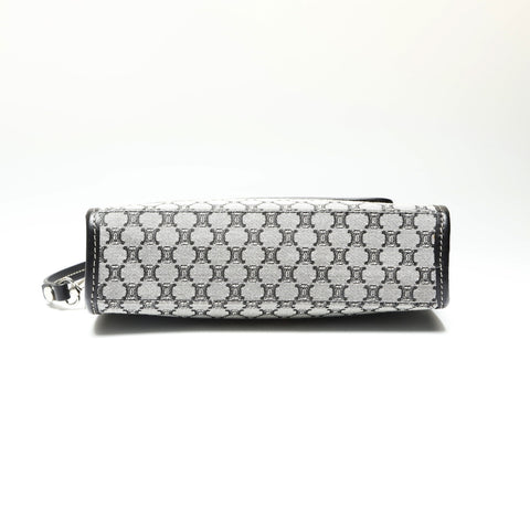 CELINE macadam canvas Handbag gray WS23855