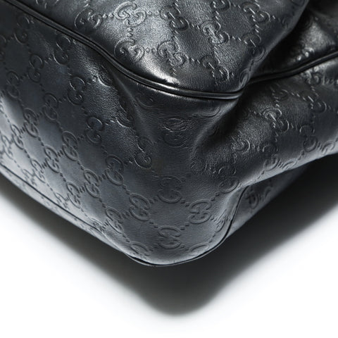 GUCCI GG Shima 2-way Leather Sukey Handbag black WS23857
