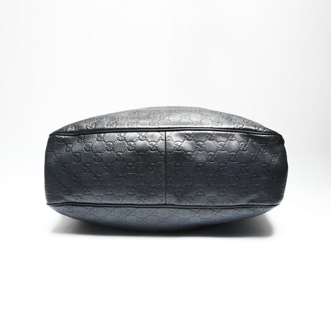 GUCCI GG Shima 2-way Leather Sukey Handbag black WS23857