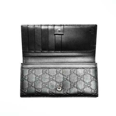 GUCCI GG Shima Leather Purse black WS23859