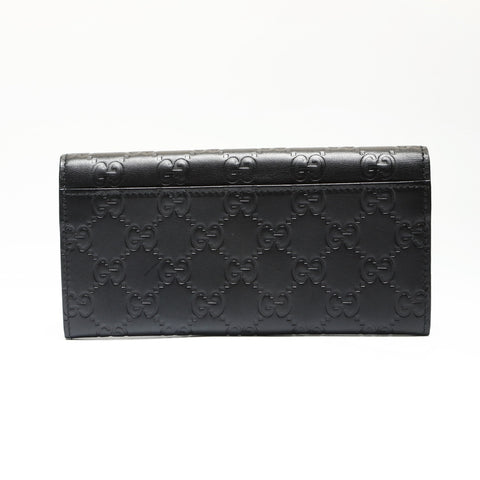 GUCCI GG Shima Leather Purse black WS23859