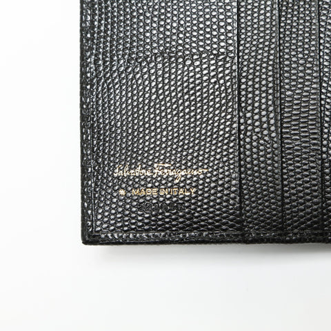 Salvatore Ferragamo Vara Compact Wallet Tri-fold wallet leather black WS23864