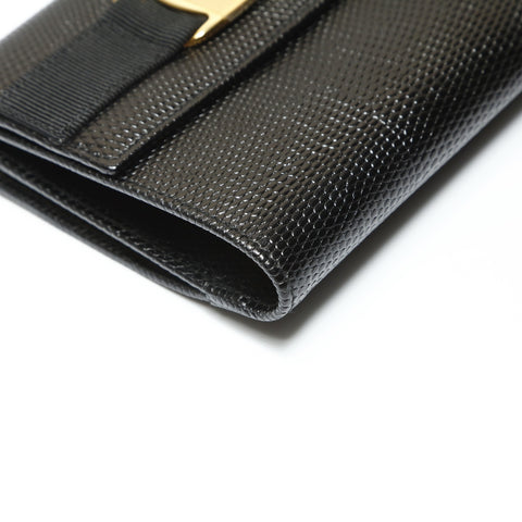 Salvatore Ferragamo Vara Compact Wallet Tri-fold wallet black WS23864