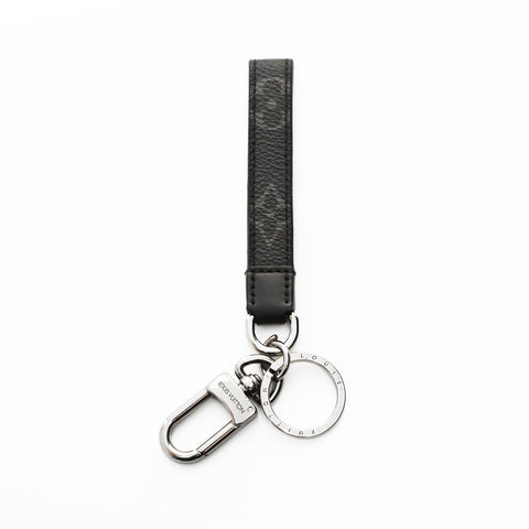 LOUIS VUITTON 2020 Porte Cles Dragonne key ring black WS23865