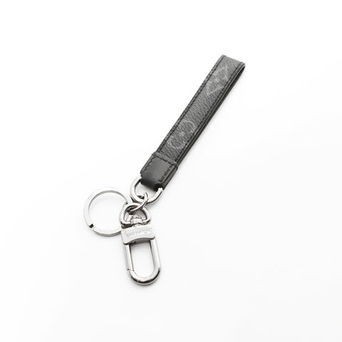 LOUIS VUITTON 2020 Porte Cles Dragonne key ring black WS23865