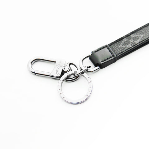 LOUIS VUITTON 2020 Porte Cles Dragonne key ring black WS23865