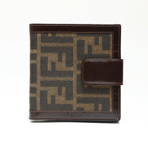 FENDI Zucca canvas Bifold Wallet Brown WS23866