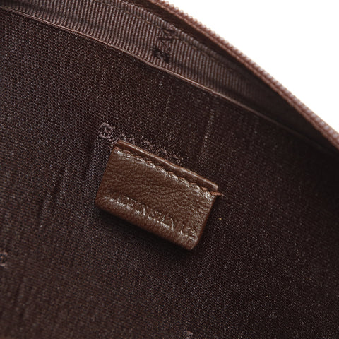 LOEWE Lambskin Anagram Pouch Brown WS23867