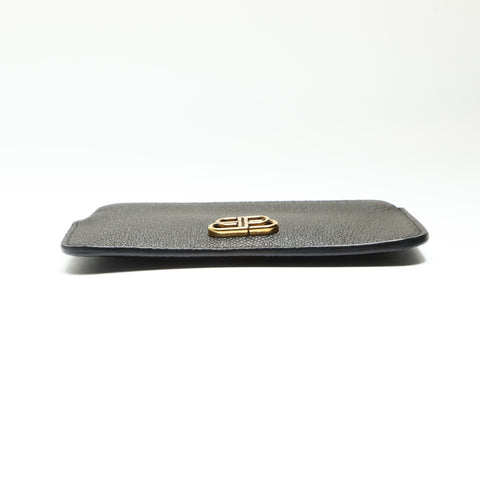 BALENCIAGA BB KEY Leather with Key Ring Coin case black WS23868