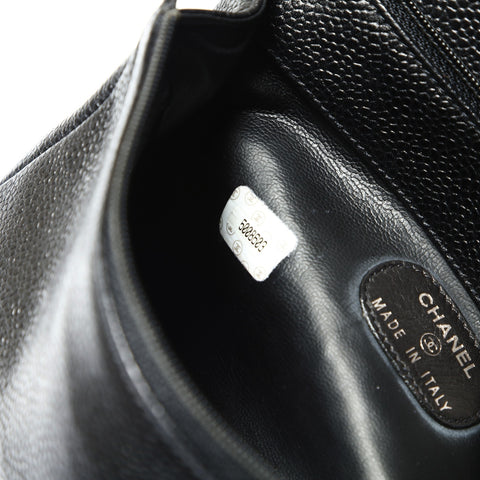 CHANEL No. 5 1997-1999 Caviar COCO Mark Pouch black WS23869