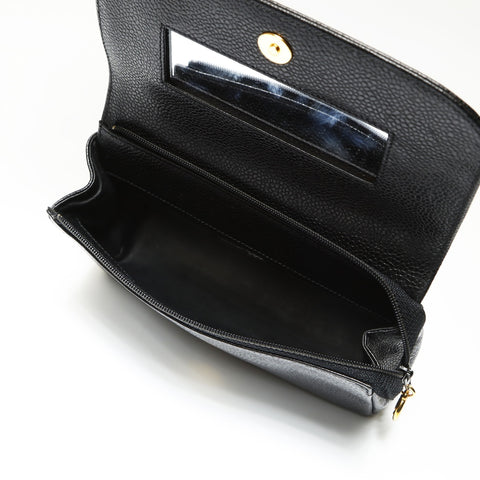 CHANEL No. 5 1997-1999 Caviar COCO Mark Pouch black WS23869