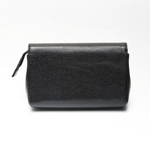 CHANEL No. 5 1997-1999 Caviar COCO Mark Pouch black WS23869