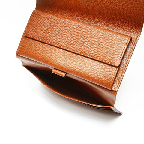 LOUIS VUITTON 2002 Monogram Porte Tresor International Purse Brown WS23870