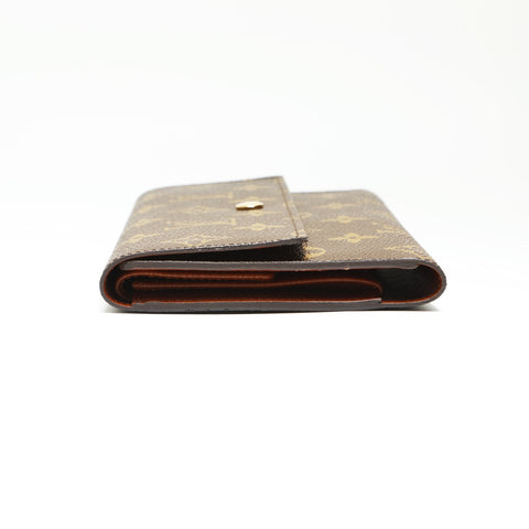 LOUIS VUITTON 2002 Monogram Porte Tresor International Purse Brown WS23870