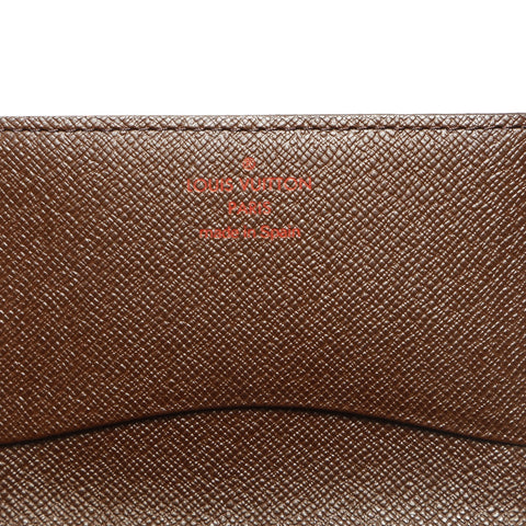 LOUIS VUITTON 2006 Damier Envelope Carte de Visite Card Case Brown WS23871
