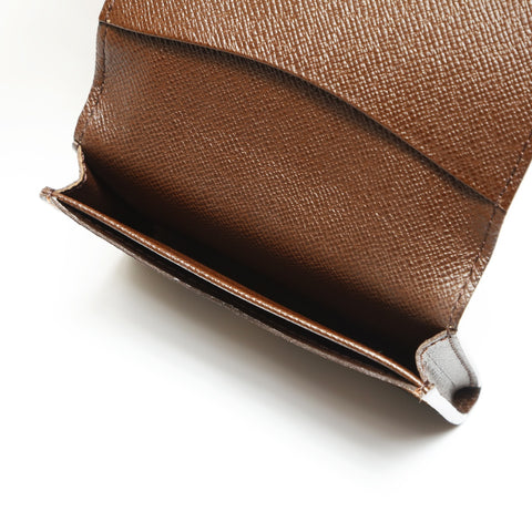 LOUIS VUITTON 2006 Damier Envelope Carte de Visite Card Case Brown WS23871