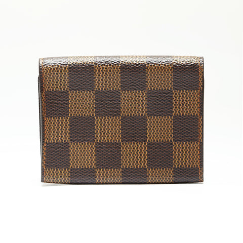 LOUIS VUITTON 2006 Damier Envelope Carte de Visite Card Case Brown WS23871