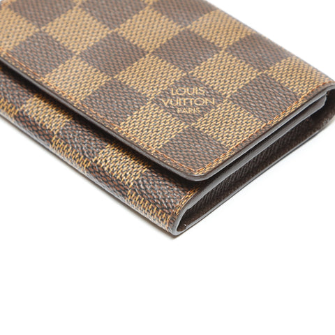 LOUIS VUITTON 2006 Damier Envelope Carte de Visite Card Case Brown WS23871