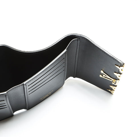 LOUIS VUITTON 2022-2025 Portefeuille Capucines Compact Tri-fold wallet black WS23872