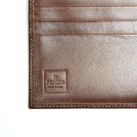 FENDI Zucca canvas Bifold Wallet Brown WS23874