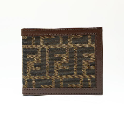 FENDI Zucca canvas Bifold Wallet Brown WS23874