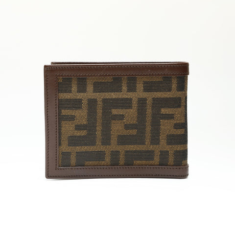 FENDI Zucca canvas Bifold Wallet Brown WS23874