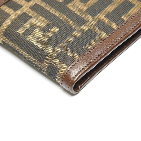 FENDI Zucca canvas Bifold Wallet Brown WS23874