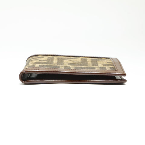 FENDI Zucca canvas Bifold Wallet Brown WS23874
